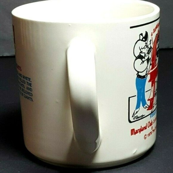 Vtg 1979 MARYLAND CLUB COFFEE MUG Houston/Pittsburgh COLLECTOR #16 Coca Cola 1l8 - Picture 3 of 6